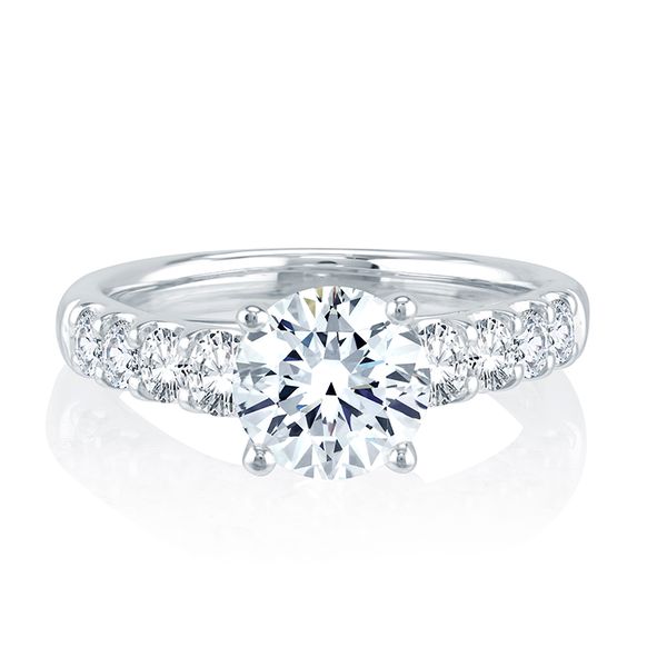 14k White Gold Diamond Engagement Ring Mark Allen Jewelers Santa Rosa, CA