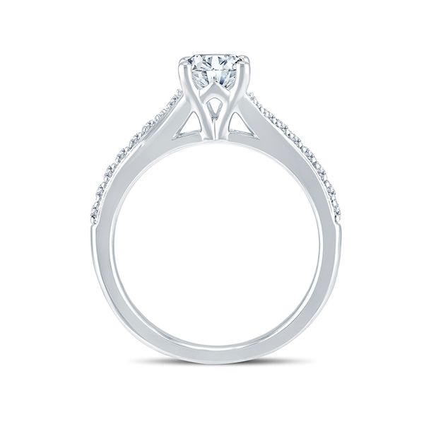 14k White Gold Diamond Engagement Ring Image 3 Mark Allen Jewelers Santa Rosa, CA