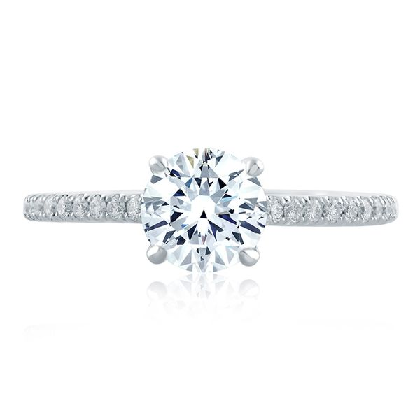 Classic Under Halo Diamond Engagement Ring Image 2 Mark Allen Jewelers Santa Rosa, CA