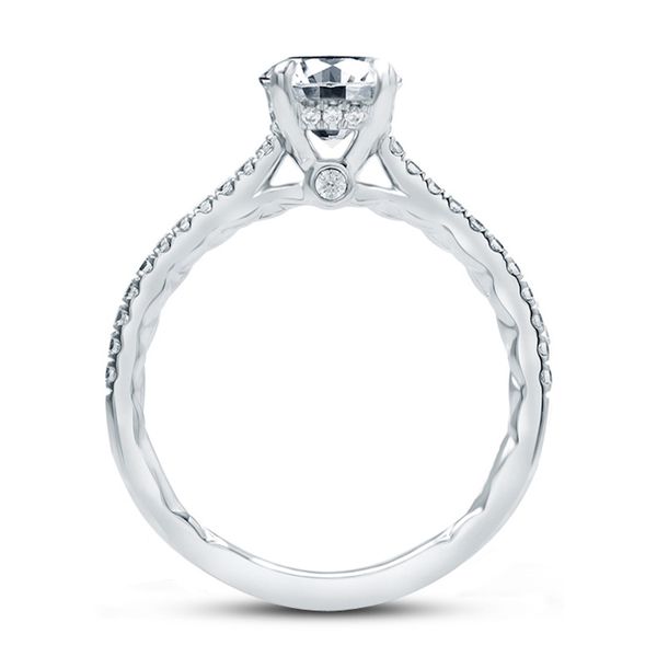 Classic Under Halo Diamond Engagement Ring Image 3 Mark Allen Jewelers Santa Rosa, CA