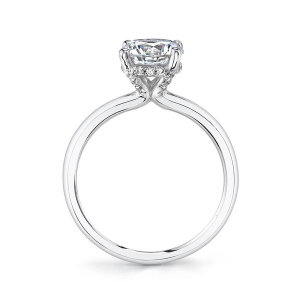 Solitaire Engagement Ring With Under-Halo Image 2 Mark Allen Jewelers Santa Rosa, CA