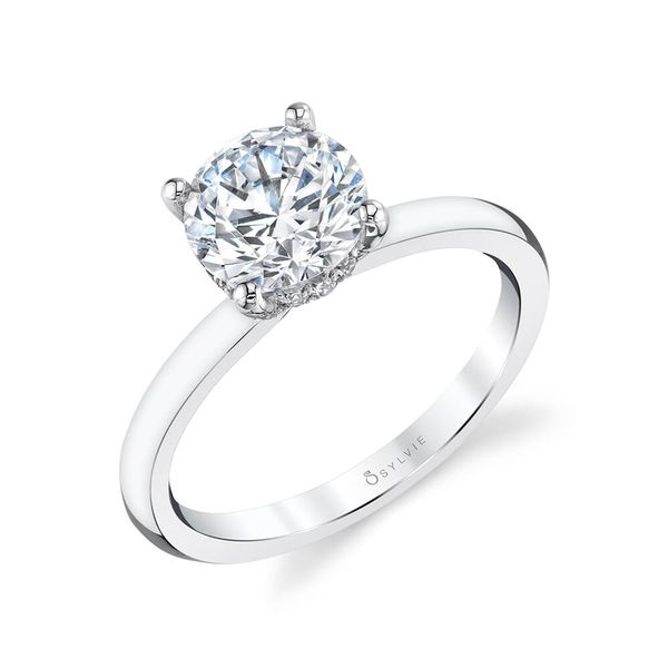 Solitaire Engagement Ring With Under-Halo Mark Allen Jewelers Santa Rosa, CA