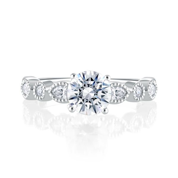 Vintage Style Engagement Ring Mark Allen Jewelers Santa Rosa, CA