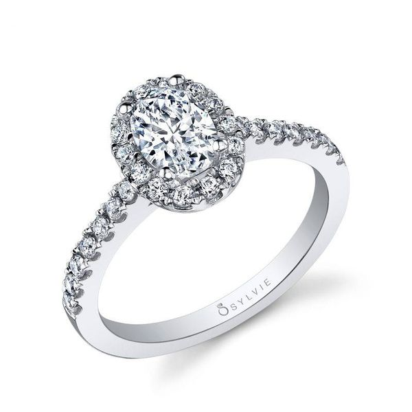 CHANTELLE - OVAL ENGAGEMENT RING WITH HALO Image 2 Mark Allen Jewelers Santa Rosa, CA