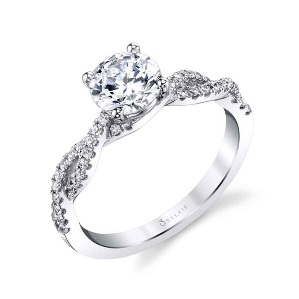 SPIRAL ENGAGEMENT RING Mark Allen Jewelers Santa Rosa, CA