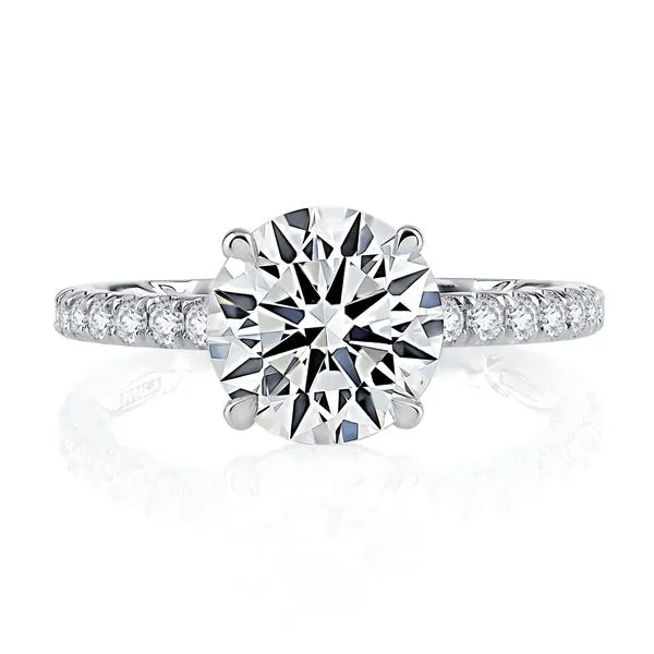 Under Halo Diamond Engagement Ring Image 2 Mark Allen Jewelers Santa Rosa, CA