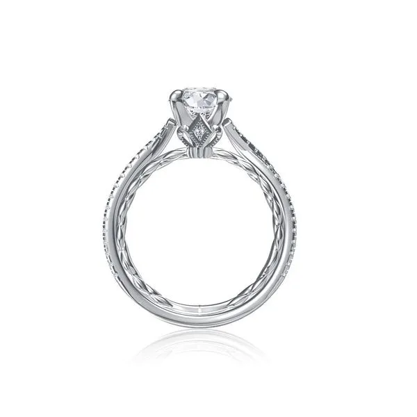 Twisted Diamond Engagement Ring Image 3 Mark Allen Jewelers Santa Rosa, CA