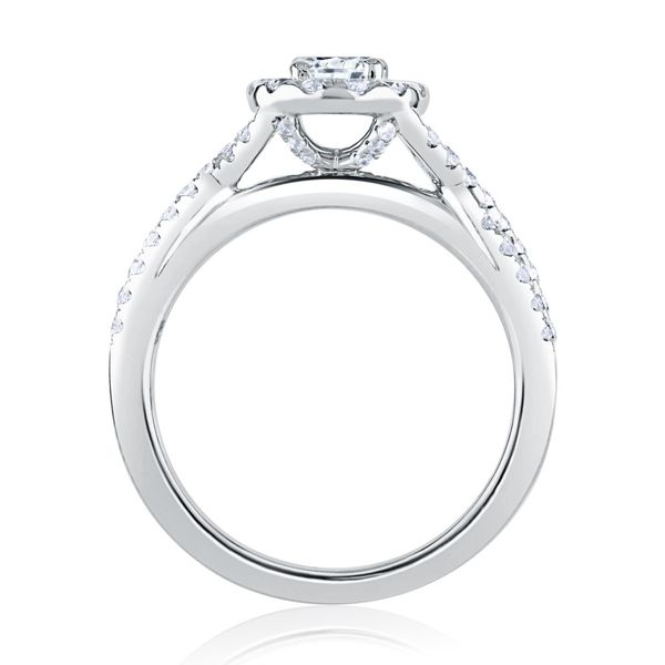 Oval Halo Diamond Engagement Ring Image 2 Mark Allen Jewelers Santa Rosa, CA