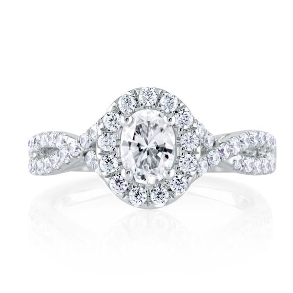 Oval Halo Diamond Engagement Ring Mark Allen Jewelers Santa Rosa, CA
