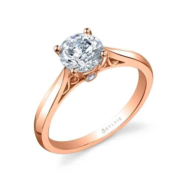 CARINA - ROUND HIGH POLISH SOLITAIRE ENGAGEMENT RING Image 2 Mark Allen Jewelers Santa Rosa, CA