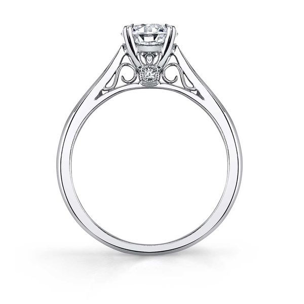 CARINA - ROUND HIGH POLISH SOLITAIRE ENGAGEMENT RING Image 3 Mark Allen Jewelers Santa Rosa, CA