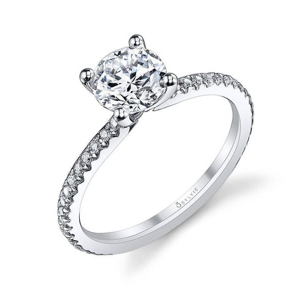 ADORLEE - ROUND SOLITAIRE ROSE GOLD ENGAGEMENT RING Image 3 Mark Allen Jewelers Santa Rosa, CA