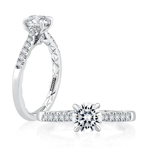 White gold diamond Engagement Ring Mark Allen Jewelers Santa Rosa, CA