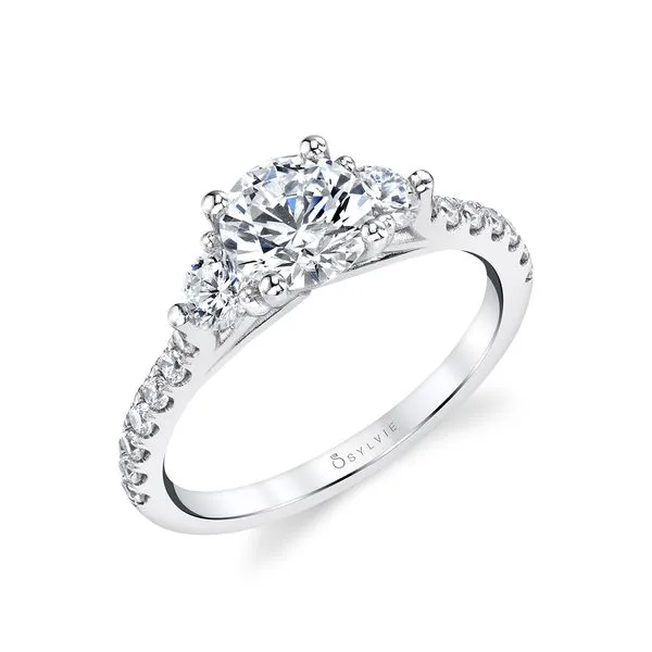 Three stone engagement ring - Tatianna Mark Allen Jewelers Santa Rosa, CA