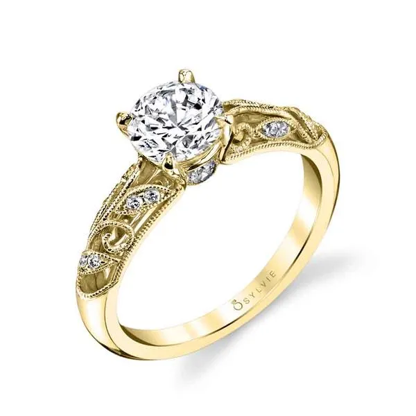 ROIAL - Vintage Filigree Engagement Ring Image 2 Mark Allen Jewelers Santa Rosa, CA