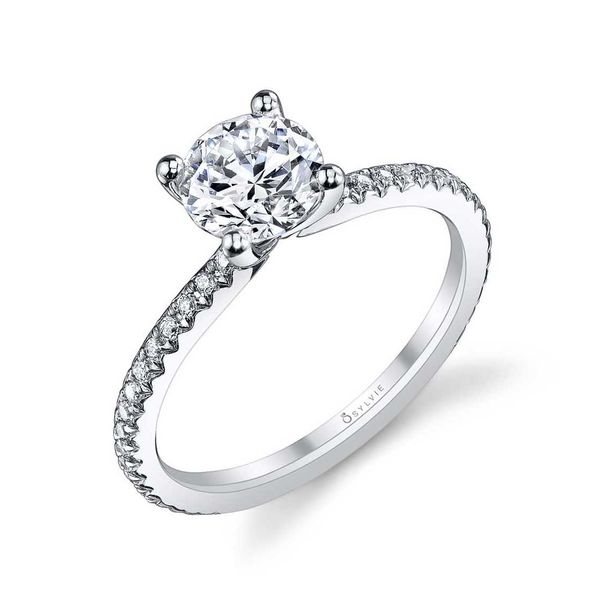 ADORLEE â€“ ROUND SOLITAIRE ENGAGEMENT RING Image 2 Mark Allen Jewelers Santa Rosa, CA