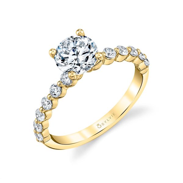 IVANNA - Round Cut Delicate Engagement Ring Mark Allen Jewelers Santa Rosa, CA