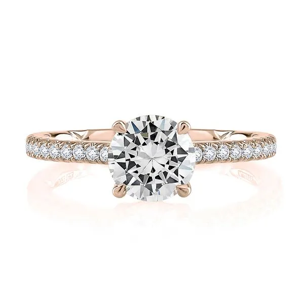 Classic Under Halo Diamond Engagement Ring Image 2 Mark Allen Jewelers Santa Rosa, CA