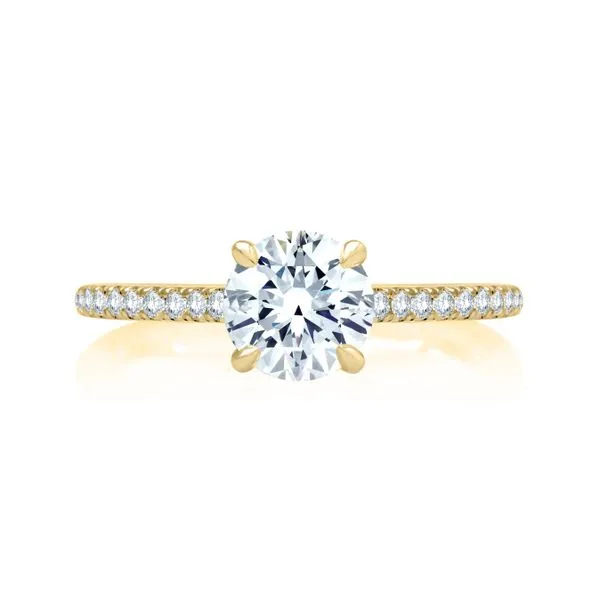 Classic Under Halo Diamond Engagement Ring Image 2 Mark Allen Jewelers Santa Rosa, CA