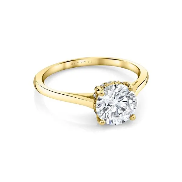 CARTER - Round Cut Solitaire Hidden Halo Engagement Ring Image 2 Mark Allen Jewelers Santa Rosa, CA