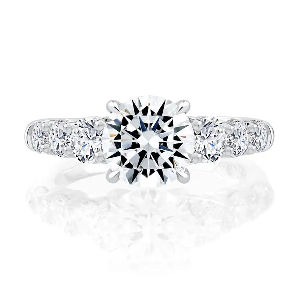 Tapering Diamond Engagament Ring Mark Allen Jewelers Santa Rosa, CA