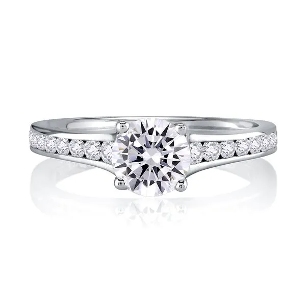 Channel Set Engagement Ring Mark Allen Jewelers Santa Rosa, CA