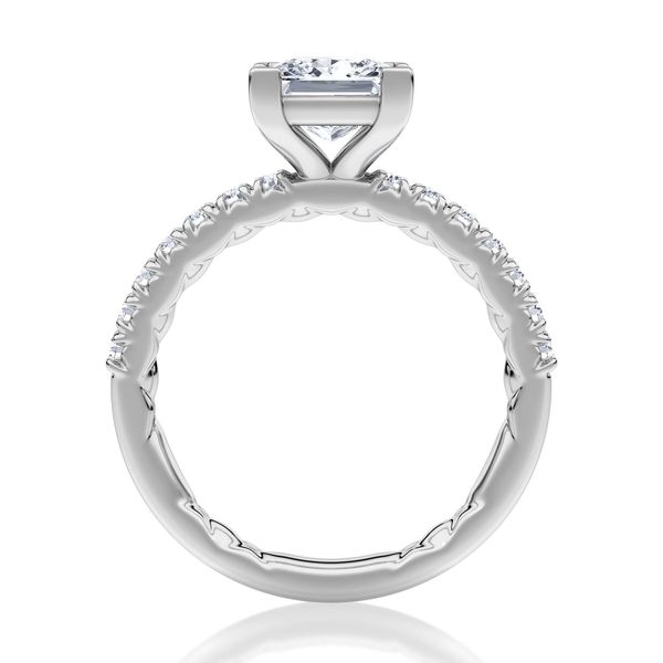 Princess Cut with Side Stones Engagement Ring Image 3 Mark Allen Jewelers Santa Rosa, CA