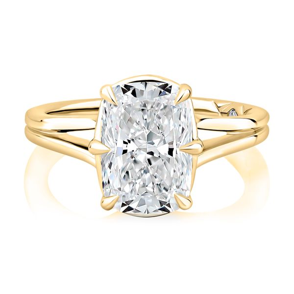 Split Shank Solitaire Ring Image 2 Mark Allen Jewelers Santa Rosa, CA