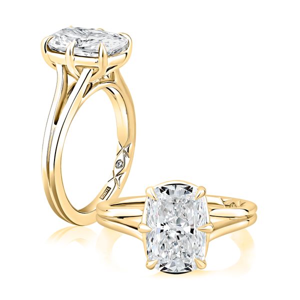 Split Shank Solitaire Ring Mark Allen Jewelers Santa Rosa, CA