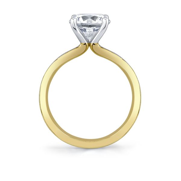 Auravie Flush Set Diamond Two Tone Engagement Ring - Reese Image 3 Mark Allen Jewelers Santa Rosa, CA