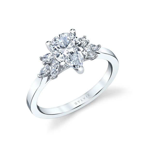 DARBY - Pear Cut Multi Side Stone Engagement Ring Image 2 Mark Allen Jewelers Santa Rosa, CA