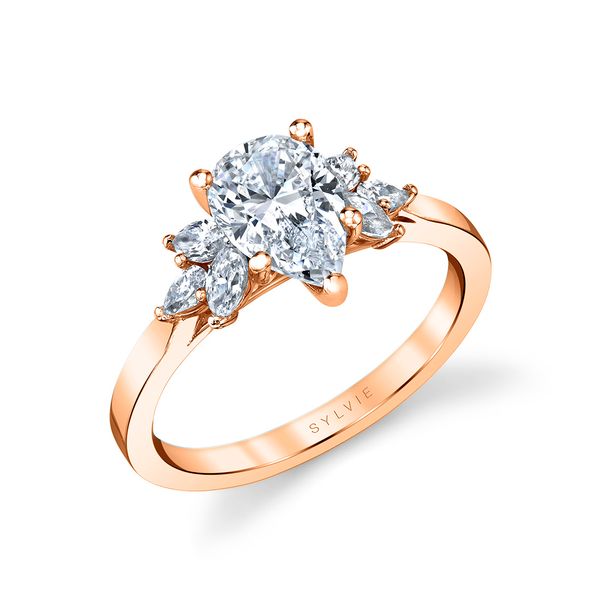 DARBY - Pear Cut Multi Side Stone Engagement Ring Image 4 Mark Allen Jewelers Santa Rosa, CA