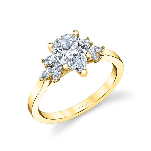 DARBY - Pear Cut Multi Side Stone Engagement Ring Mark Allen Jewelers Santa Rosa, CA