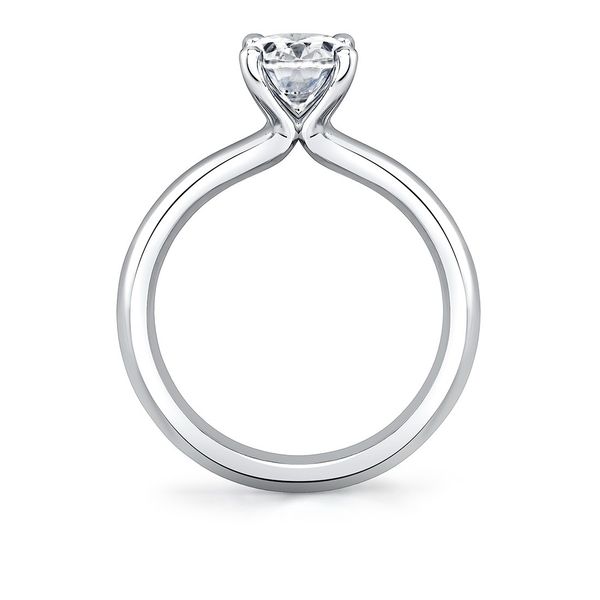 Oval Cut Wide Band Solitaire Engagement Ring - Demitra Image 4 Mark Allen Jewelers Santa Rosa, CA