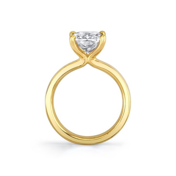 Round Brilliant Cut Flat Edge Solitaire Engagement Ring - Vesta Image 4 Mark Allen Jewelers Santa Rosa, CA
