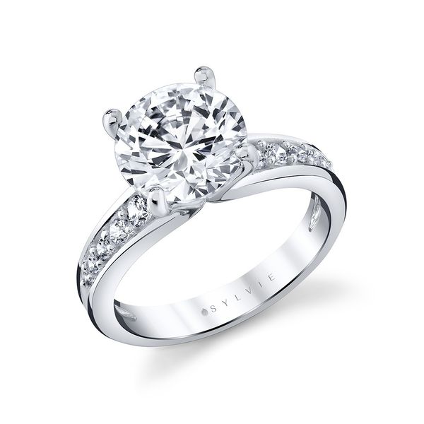 Auravie Channel Set Graduated Diamond Engagement Ring - Kalla Image 2 Mark Allen Jewelers Santa Rosa, CA