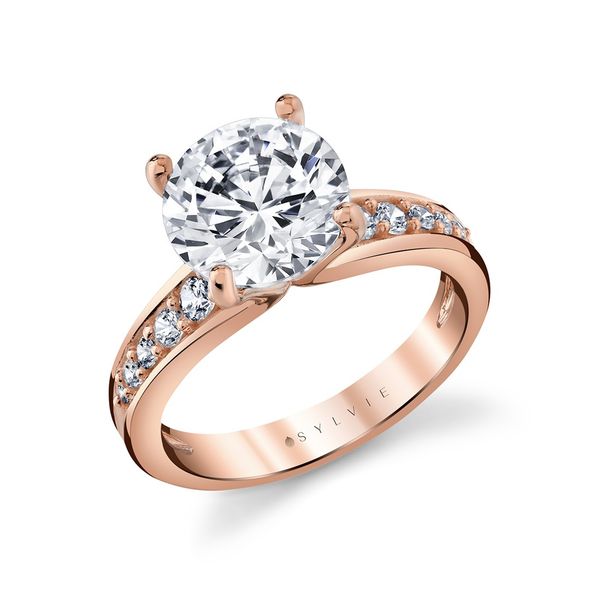 Auravie Channel Set Graduated Diamond Engagement Ring - Kalla Image 3 Mark Allen Jewelers Santa Rosa, CA