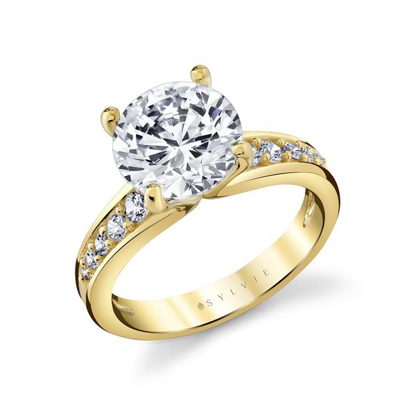 Auravie Channel Set Graduated Diamond Engagement Ring - Kalla Mark Allen Jewelers Santa Rosa, CA