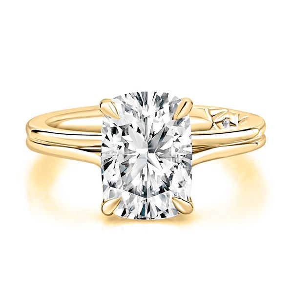 Double row split-shank Engagement Ring Image 2 Mark Allen Jewelers Santa Rosa, CA