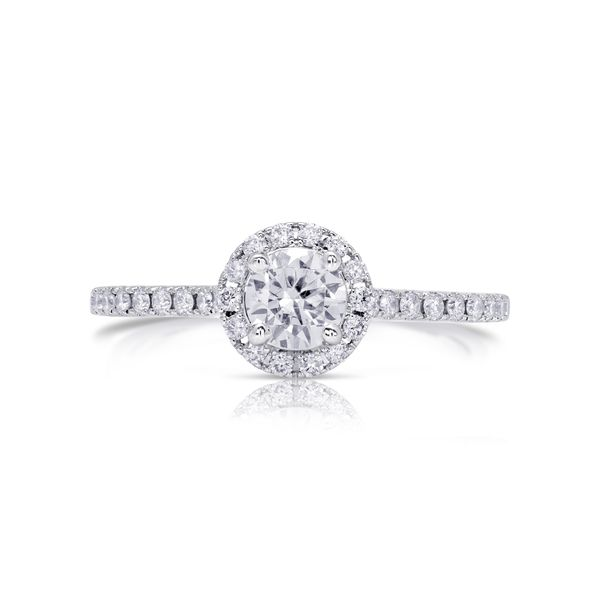 Round Halo Diamond Engagement Ring Mark Allen Jewelers Santa Rosa, CA