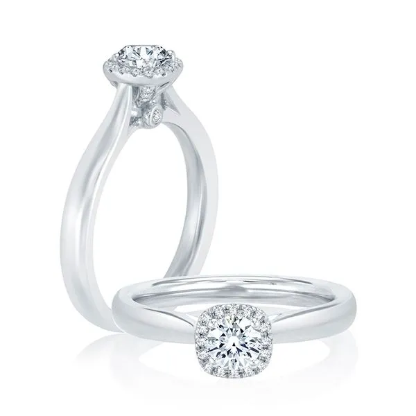 Halo Diamond Engagement Ring Image 2 Mark Allen Jewelers Santa Rosa, CA