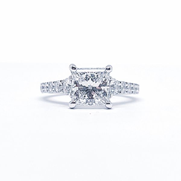 1.72ct (2.32ct total) Princess Cut Diamond Engagement Ring Mark Allen Jewelers Santa Rosa, CA