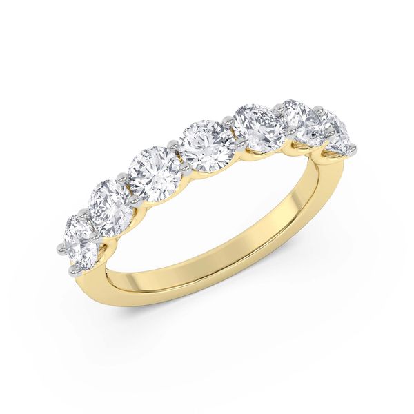 2 CTW Lab-Grown Diamond Seven-Stone Ring – 14K Yellow Gold Mark Allen Jewelers Santa Rosa, CA