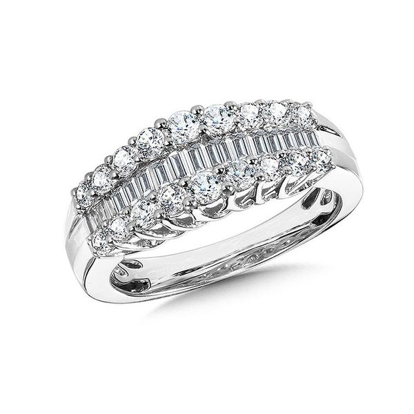 Three-Row Diamond Ring 1.00ct Mark Allen Jewelers Santa Rosa, CA