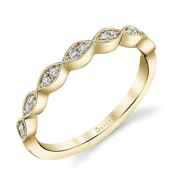 MADELEINA â€“ ROSE GOLD & DIAMOND STACKABLE WEDDING BAND Image 3 Mark Allen Jewelers Santa Rosa, CA