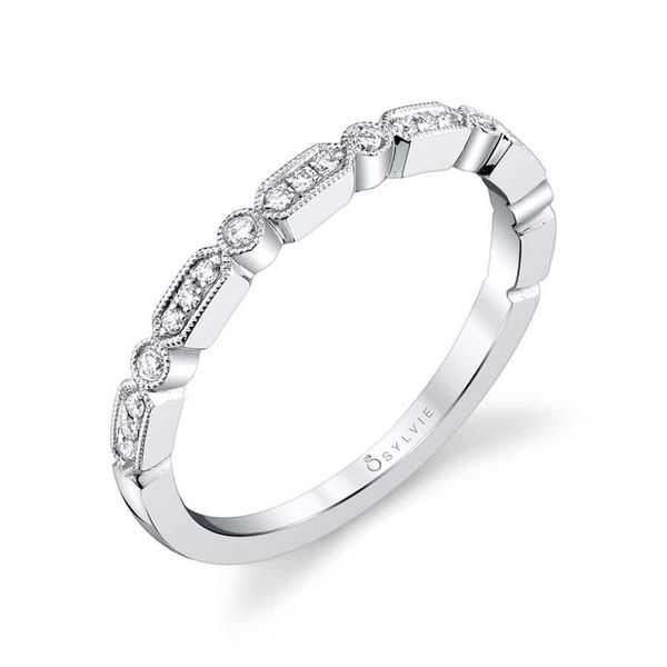 ASHLEE - MODERN STACKABLE DIAMOND BAND Mark Allen Jewelers Santa Rosa, CA