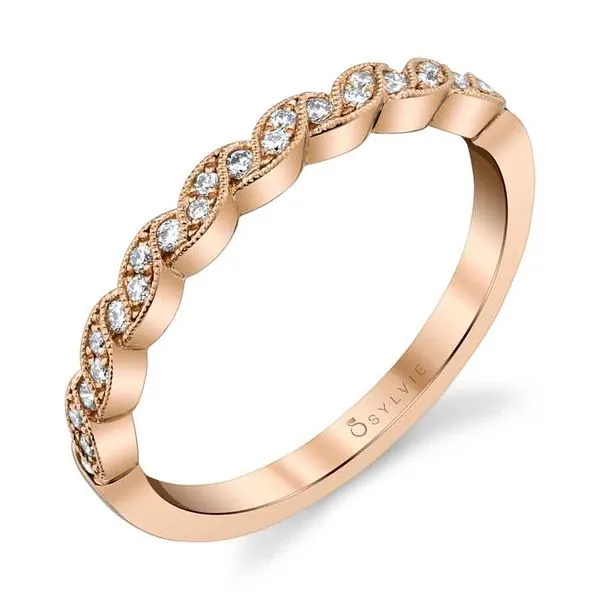 SYLVIANNE - RIBBON INSPIRED STACKABLE BAND Mark Allen Jewelers Santa Rosa, CA