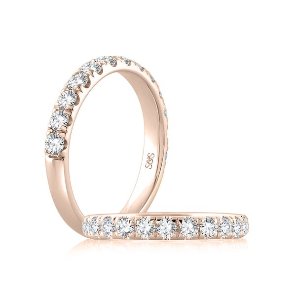 Rose Gold Diamond Band Mark Allen Jewelers Santa Rosa, CA