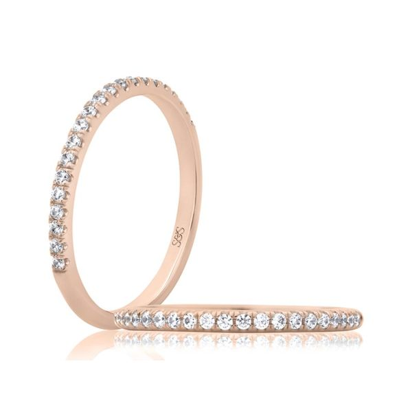 Rose Gold Diamond Band Mark Allen Jewelers Santa Rosa, CA