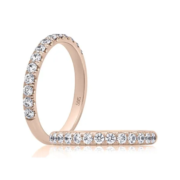 Rose Gold Diamond Band Mark Allen Jewelers Santa Rosa, CA